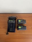 Festool Laddare + 2 batterier 