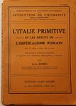 L'Italie primitive et les débuts de l'impérialisme romain