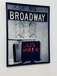 Broadway inrammad poster / akryl 