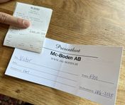 Presentkort MC-Boden värde 6300kr