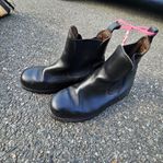 CRW ridskor chelsea skinnboots stl 38 som 39, stålhätta