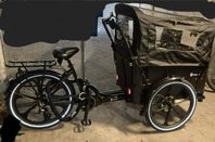 Elcykel cargobike delight med tillbehör