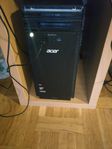 stationär Acer Dator + hp 22 tums skärm 