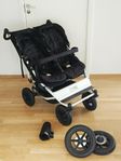 Mountain Buggy Duet V3, nyservad och i gott skick