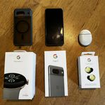 Pixel 8 Hazel 256gb, Pixel Watch 2, Pixel Buds Pro 