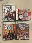 4st Guitar Hero Spel (Xbox 360 & Nintendo DS)