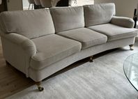 Oxford soffa Delux3-sits soffa svängd Beige