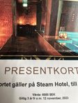 Steam Hotel presentkort 6000kr