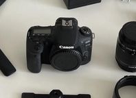 Canon 90D EOS med MÅNGA tillbehör