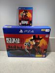 Playstation 4 Slim 1TB med kartong inkl RDR2 spelet!