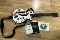 Nintendo Wii guitar hero spel plus guitar 