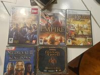 Datorspel, civ 4, empire total war, baldurs gate 2. PC