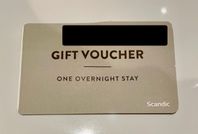 Presentkort 1 natt / Gift voucher 1 night, Scandic hotels