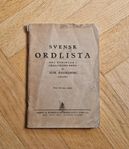 Svensk ordlista från 1950