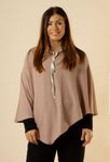 Beige poncho helt ny