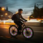 LED Ekerljus - 30 Olika Färgmönster, cykelbelysning på hj