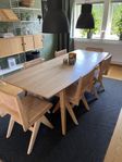 Modern matgrupp / Bord + 6 stolar