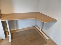 Ikea Bekant hörnskrivbord 160x110 höger