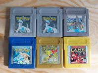 GameBoy spel Pokémon och annat