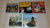 LP skivor - Chuck Berry, the drifters, Albert Hammond