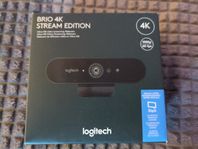 Logitech Brio 4K Stream Edition webbkamera, komplett i box!