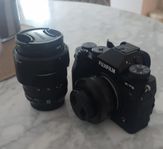 fujifilm x-t5 med objektiv och tillbehör