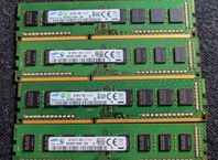 Samsung DDR3 RAM 16GB (4x4GB) PC3-12800U 1600 MHz