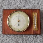 Vintage Genia barometer med termometer