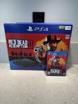 Playstation 4 Slim 1TB i kartong inkl RDR2 spelet!