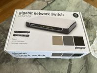 Plexgear Gigabitswitch 5 portar Nätverksswitch