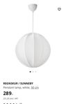 Ikea taklampa ”Regnskur”