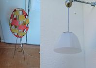 1950-t stringlampa "Raket" & 1930-t stor funkis pendel