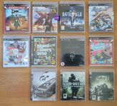 10 Tio Spel för PS3 Play Station 3