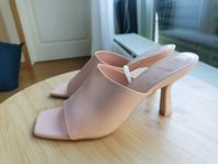 HM beigerose mules, storlek 42 