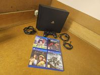 Playstation 4 Pro 1TB med kontroll spelpaket tillbehör, PS4