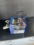 playstation 4 slim + 10 spel