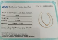 Halsband 18 karat