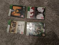 4 st inplastade Xbox 360 spel