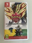 nintendo switch spel, pokemon shield + expansion pack