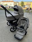 Cybex priam Lux Manhattan grey. svart chassi