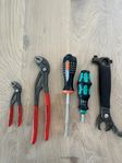 kvalitetsverktyg Wera, Bahco och Knipex 