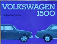 Instruktionsbok Volkswagen 1500 utgiven 1962