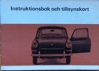 VW 1600 Instruktionsbok och tillsynskort