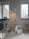 IKEA golvlampa silver krom/ aluminium