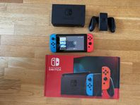 Nintendo Switch med tillhörande kontroll + originalkartong