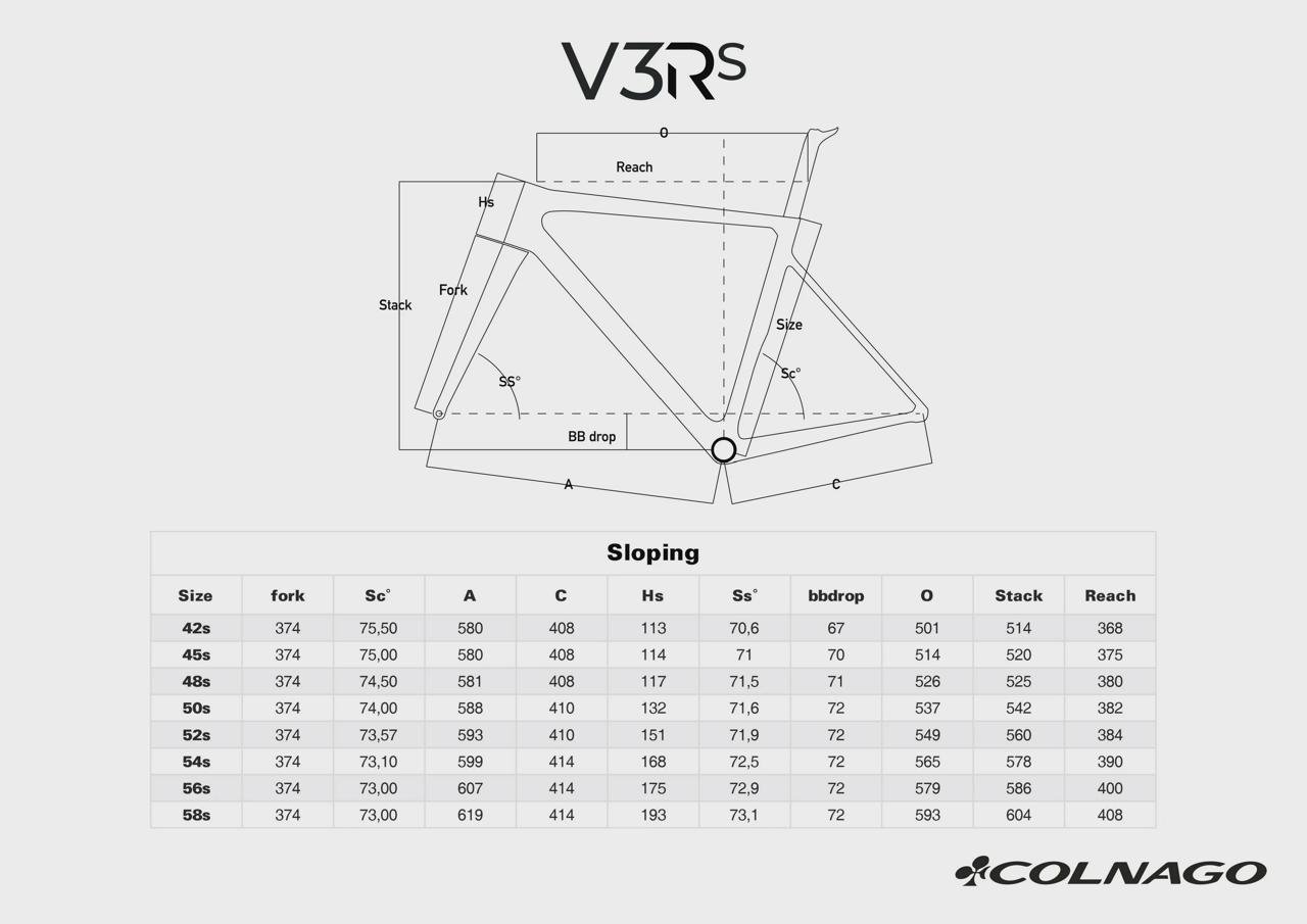 Colnago V3Rs (size 52s) Tadej...