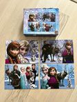 Frozen pussel med fyra motiv