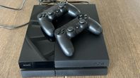 ps4 konsol med 2 handkontroller ink FIFA 15