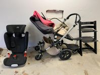 bugaboo, britax och stokke