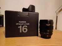 Fujifilm Fujinon 16mm f1.4 + box, accessories